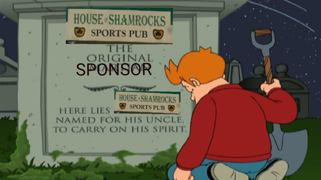 The Darkest Timeline, if we stop showing up to our Sponsor Bar